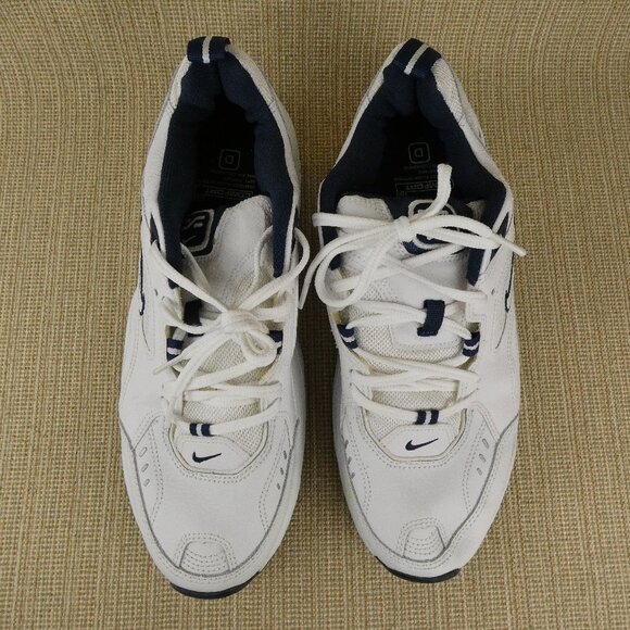 Nike Air Definition Sneakers Mens 11.5 White Leather Navy 308256-141 NEW main image 10